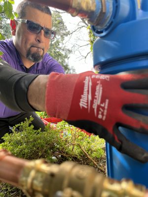 Photo of Jazz Heating Air Conditioning & Plumbing - Sacramento, CA, US. Our plumbing technician Carlos, hard at work!