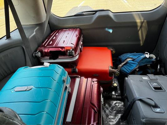 Photo of AJ Taxi Services - San Jose, CA, US. Large trunk space in the van for 2 large luggages and 2 carry on plus you can fit a lot more.