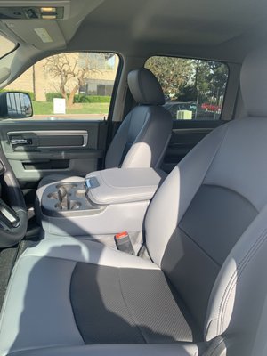 Photo of American Sunroof - San Diego, CA, US. Front seats and center console.  (Center console top is $100 extra but seems like a must do.