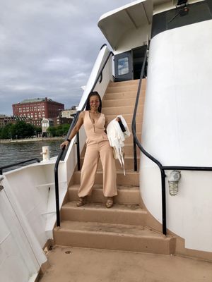 Photo of Pier 40 - New York, NY, US. Friends getting married on a yacht. #Hudson River