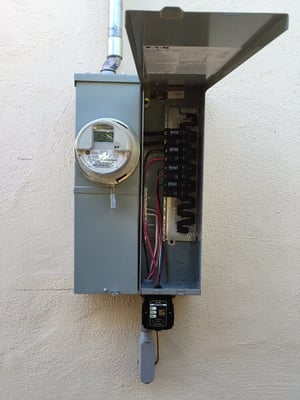 Photo of Divine Electric and Plumbing - San Rafael, CA, US. New 125 Amp Main Service Panel with whole home Surge Protector.