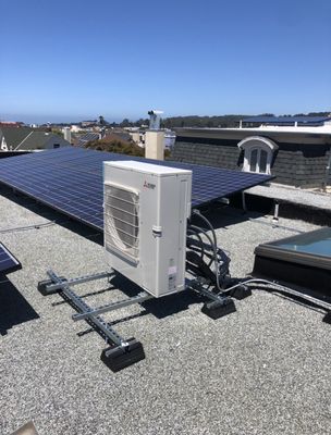 Photo of A Plus Quality HVAC - Daly City, CA, US. Mitsubishi Multy installation