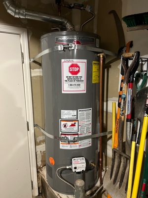 Photo of STK Plumbing - San Francisco, CA, US. New Rheem Performance Platinum water heater.