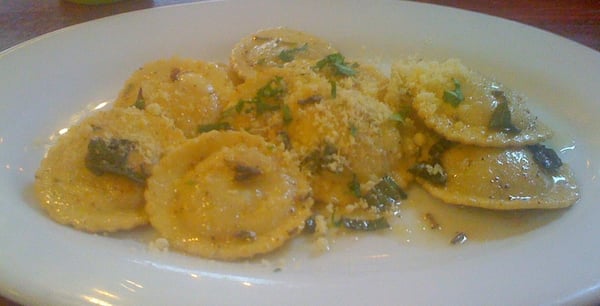 Photo of Filippo's - Berkeley, CA, US. Ravioli di Zucca (Butternut Squash Ravioli)