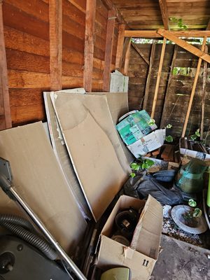 Photo of Junkcat - El Cerrito, CA, US. They cleaned it all up (except for the hazardous waste and pressure treated wood, which is the homeowners responsibility).
