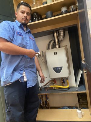 Photo of George Salet Plumbing - Brisbane, CA, US. Danny did a good job installing a new Takagi