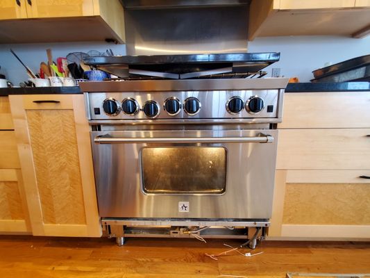 Photo of All State Appliance Repair - San Francisco, CA, US. Fixing Blue Star stove.