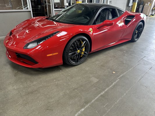 Photo of JP Auto Body Shop - South San Francisco, CA, US. Ferrari 488