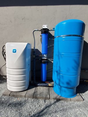 Photo of City Water Filter - San Jose, CA, US. Voltea DIEntry system with 120 gallon storage tank.  One whole house system that makes the water soft and drink from every tap in the house.