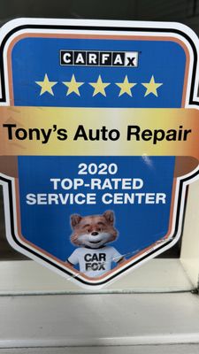 Photo of Tony's Auto Repair - Burlingame, CA, US. Carfax top rated