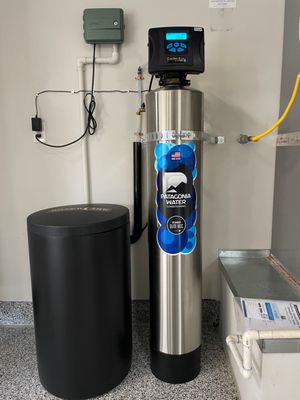 Photo of Patagonia Water Conditioning - San Jose, CA, US. Exchanger Elite Indoor Installation.