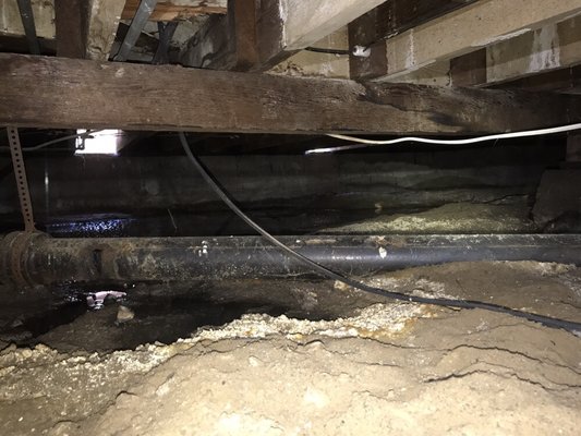 Photo of Local Rooter - San Jose, CA, US. Sewer pipe broken make crawl space water damage