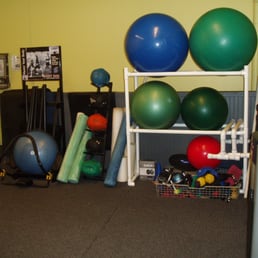 Photo of Sunset Gym - San Francisco, CA, United States. New filtered water fountain and swiss balls and medicine balls. With other little cool gadgets underneath.