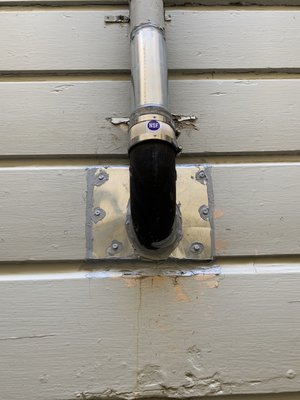 Photo of Pipeline Plumbing - San Francisco , CA, US. Downspout fix. Soon to be painted.