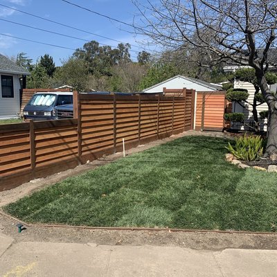 Photo of Mckay Irrigation Systems - Berkeley, CA, US. New Redwood Fence, Irrigation & Sod Installation, Alameda California