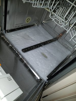 Photo of Magnet Appliance Repair - San Ramon, CA, US. dishwasher repair/ wrong detergeng caused leak/ drain problem/ Walnut Creek dishwasher repair