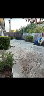 Photo of O.R Landscape & Maintenance - Colma, CA, US. Back Yard: Before