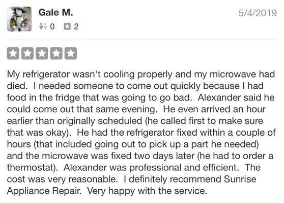 Photo of Sunrise Appliance Repair - Fair Oaks, CA, US. Reviews