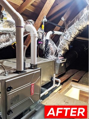 Photo of Pro Max Appliance Repair - Carmichael, CA, US. Gas furnace Bryant 96% efficiency installation in Roklin, CA / furnace installation / with condenser unit installation