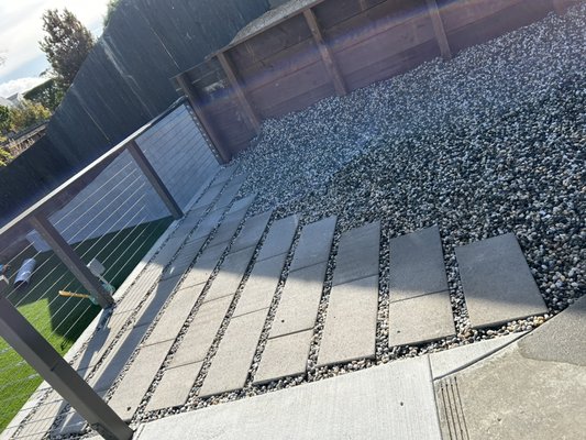 Photo of Gerardo Mariona - San Francisco, CA, US. Upper section with pavers and 3/4 gravel
