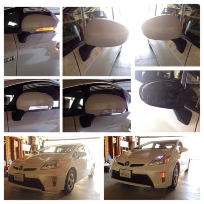 Photo of OE Plus - San Francisco, CA, US. 2014 Prius JDM LED mirror install ( blinkers, flood light, + drive light)