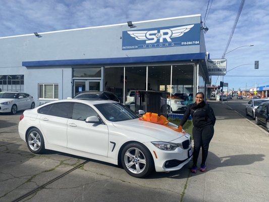 Photo of S&R Motors - Hayward, CA, US. Congrats Angelina on your beautiful BMWalso a shoutout bc it's her BIRTHDAY!!