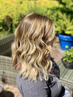 Photo of MC23 Salon - Ross, CA, US. balayage and cut by Noemi