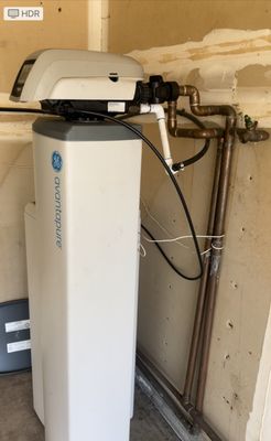 Photo of Advanced Pure Water Systems - Fremont, CA, US. Water softener system in garage