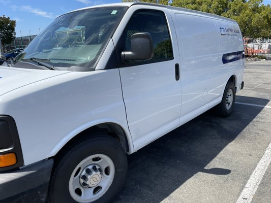 Photo of Battery Roadie - San Francisco, CA, US. New clean air van added to the fleet!