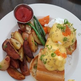 Hot Smoked Trout Benedict