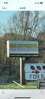 Photo of Small Jobs Plumbing, Inc. - Petaluma, CA, US. Petaluma boulevard, local plumber. Small jobs plumbing.