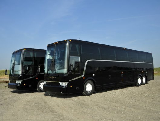 Photo of Umbrella Global Bus & Charter - San Francisco, CA, US. 56 Passenger Executive Van Hool motorcoaches
 
 Charter Bus