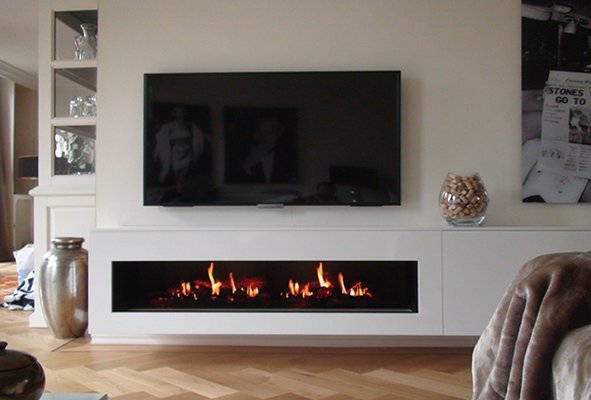 Photo of SDI Insulation - Burlingame, CA, US. Dimplex Electric Linear Fireplace