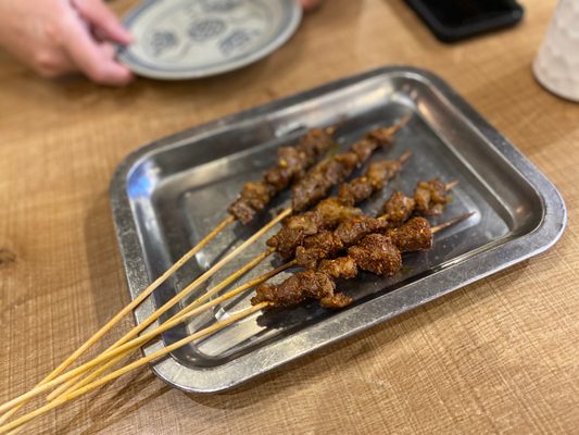 Photo of The Fish Man - Richmond, BC, CA. Lamb skewers, 5 minimum per order