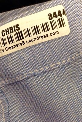 Photo of AJ's Green Cleaners - Palo Alto, CA, US. They ironed a non removable barcode on my shirts! Stay away!