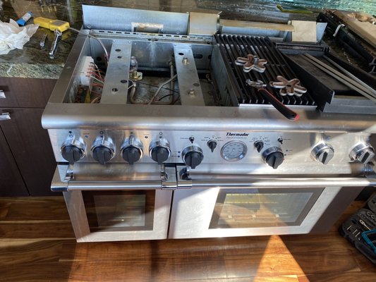 Photo of Zuta Appliance Repair - Berkeley, CA, US. Thermador oven gas regulator replacement. Appliance repair, Appliance service, Refrigerator repair, Washing machine repair, Dishwasher