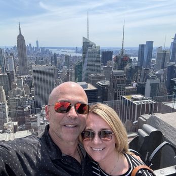 A beautiful view of NYC with my wife!