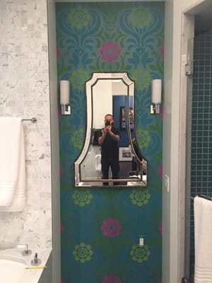 Photo of Wow NYC Handy Men - Brooklyn, NY, US. Mirror hung in bathroom