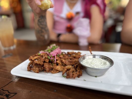 Photo of MeeT on Main - Vancouver, BC, CA. Oyster Mushroom Kalamari!