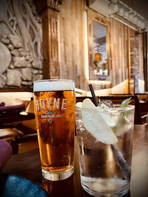 Photo of Sula- Main Street - Vancouver, BC, CA. "Bengal" .. Bombay Sapphire East, Coriander, Apple, Curry Leaf, Indian Tonic / Hoyne "Dark Matter Brown Ale