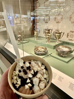 Photo of Pinkberry - San Francisco, CA, US. a hand holding a bowl of ice cream