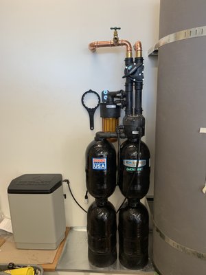 Photo of De Anza Water Conditioning - Campbell, CA, US. Residential water softener installation