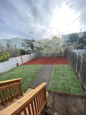 Photo of Bravo's Landscaping Services - Hayward, CA, US. A backyard was replaced