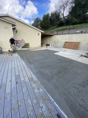 Photo of Bravo's Landscaping Services - Hayward, CA, US. Sement in process