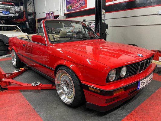 Photo of Dynamic Autoworks - Fremont, CA, US. BMW E30 Wheels and Coilover Installation