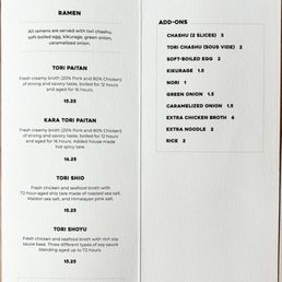 Photo of Ramen Kounotori - Vancouver, BC, Canada. Menu