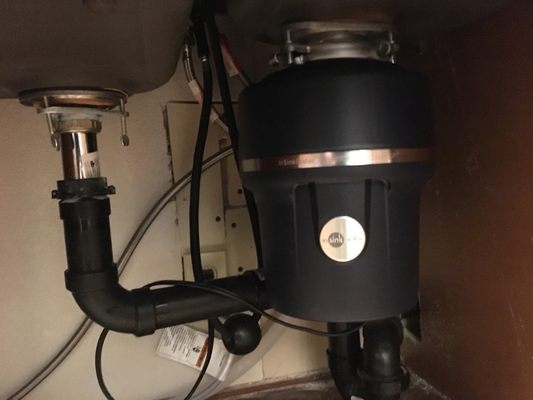 Photo of Vic's Handy Plumbing - Sunnyvale, CA, US. Installation of a brand new insinkerator.