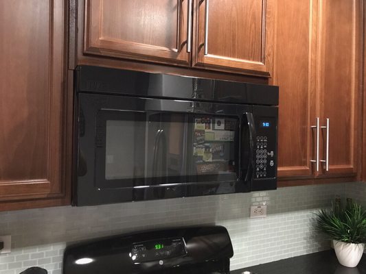 Photo of Sublime Appliance Repair - Sacramento, CA, US. New microwave installation (before & after)