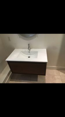 Photo of Citywide Plumbing - San Francisco, CA, US. New floating sink installed by Tung at Citywide Plumbing