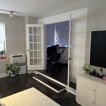 French doors and new wall